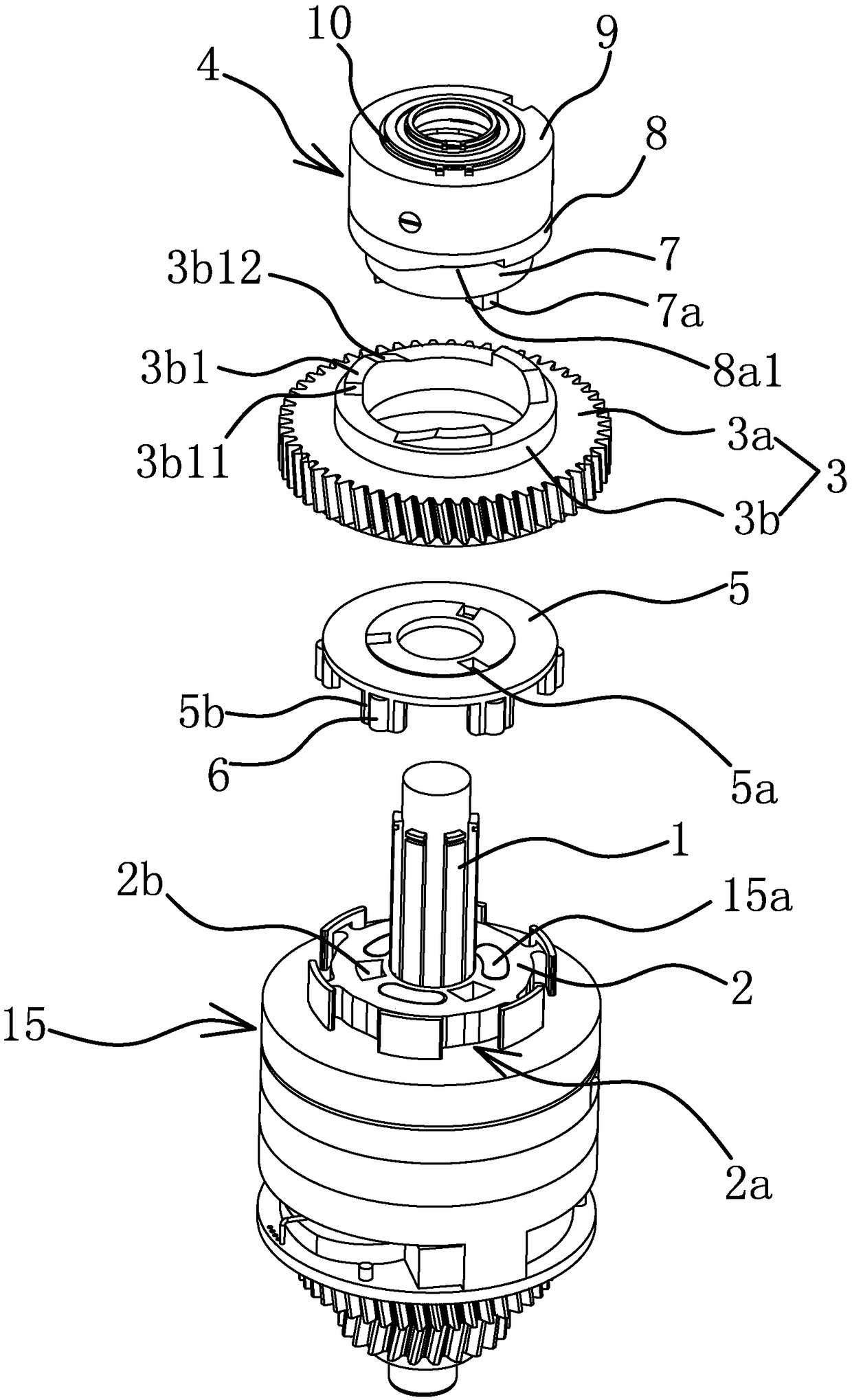 Transmission mechanism of bidirectional automatic gearbox