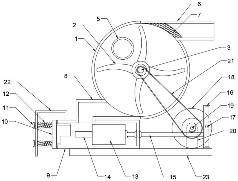 Agricultural irrigation pump mechanism with sludge-water separation function