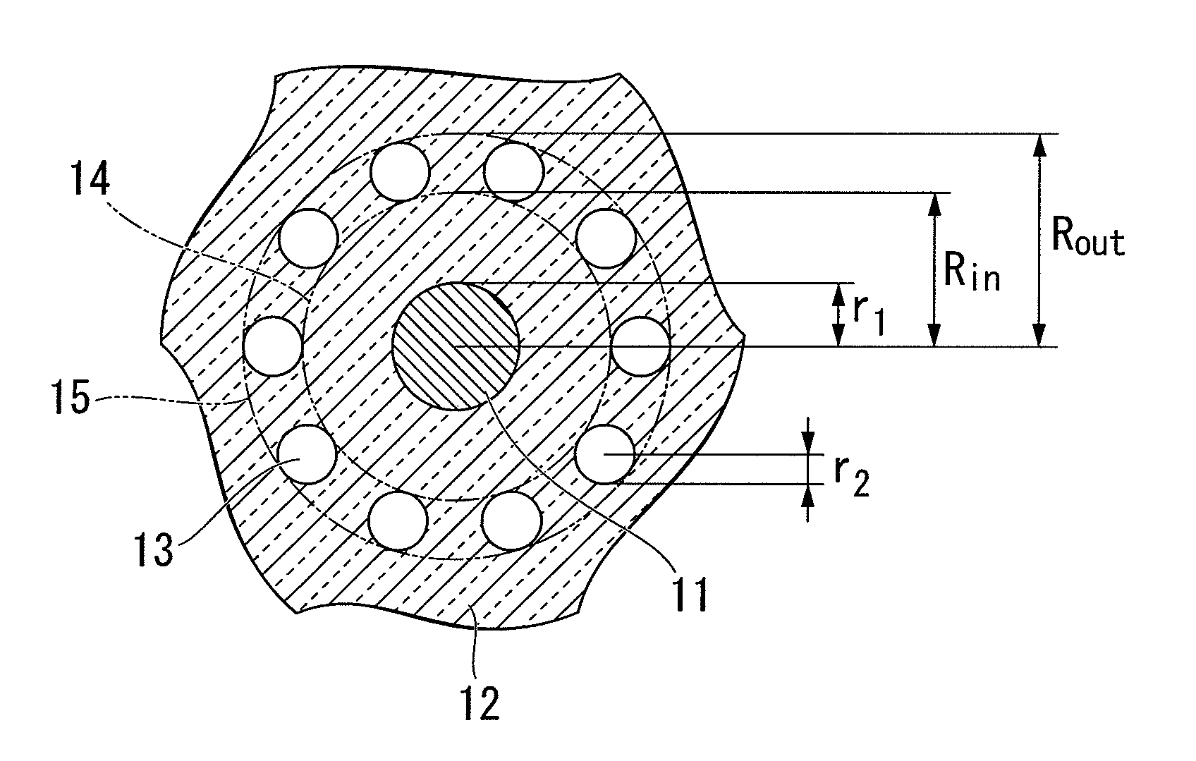 Holey single-mode optical fiber and optical transmission system using same