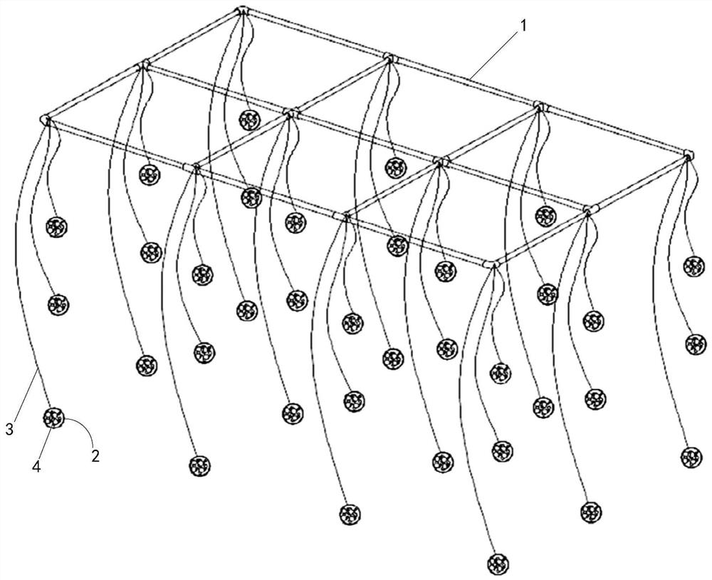 Lawn with multi-stage interception and purification of particulate matter in water bodies