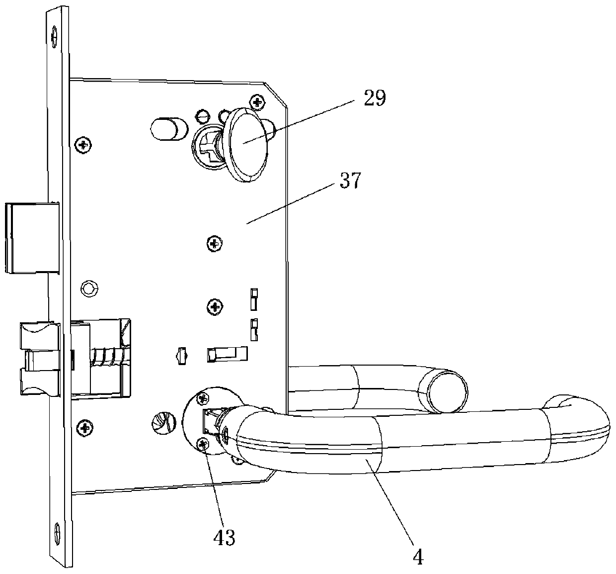 Escape fire-resistant lock