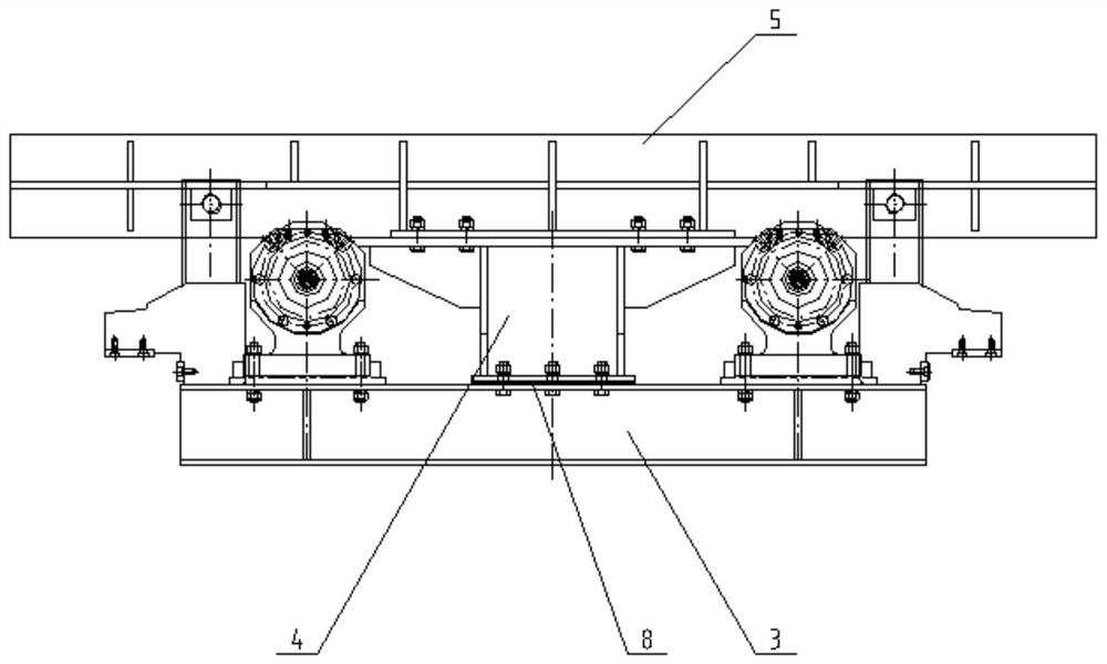 Roller way replacing device for deformed steel rolling mill