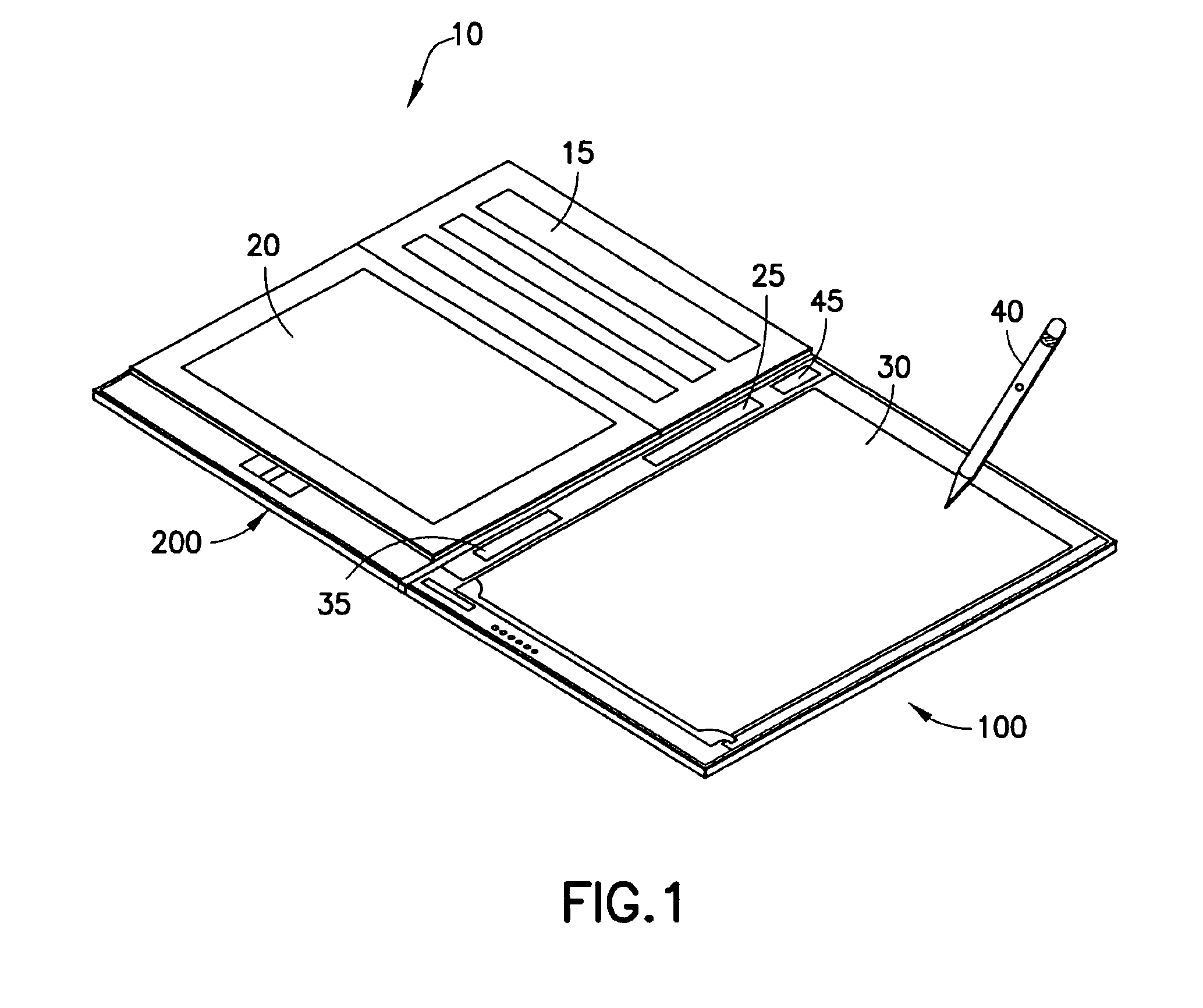 Use of a paper pad with uniquely identified pages in a digitizer system