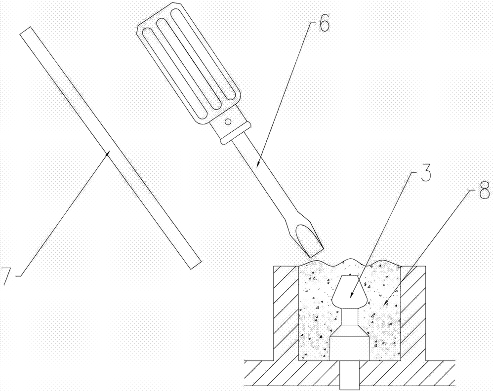 Tool for cleaning soil around component