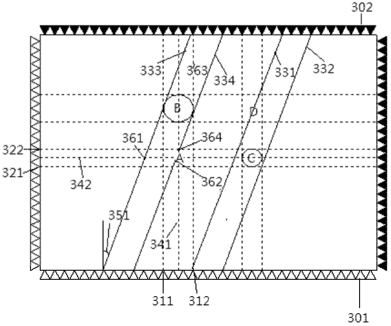 Multi-point positioning method for infrared matrix touch screen