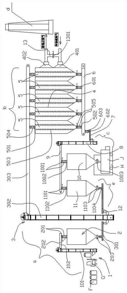 Calcium-based moving bed full-dry desulfurization and dust removal method and device