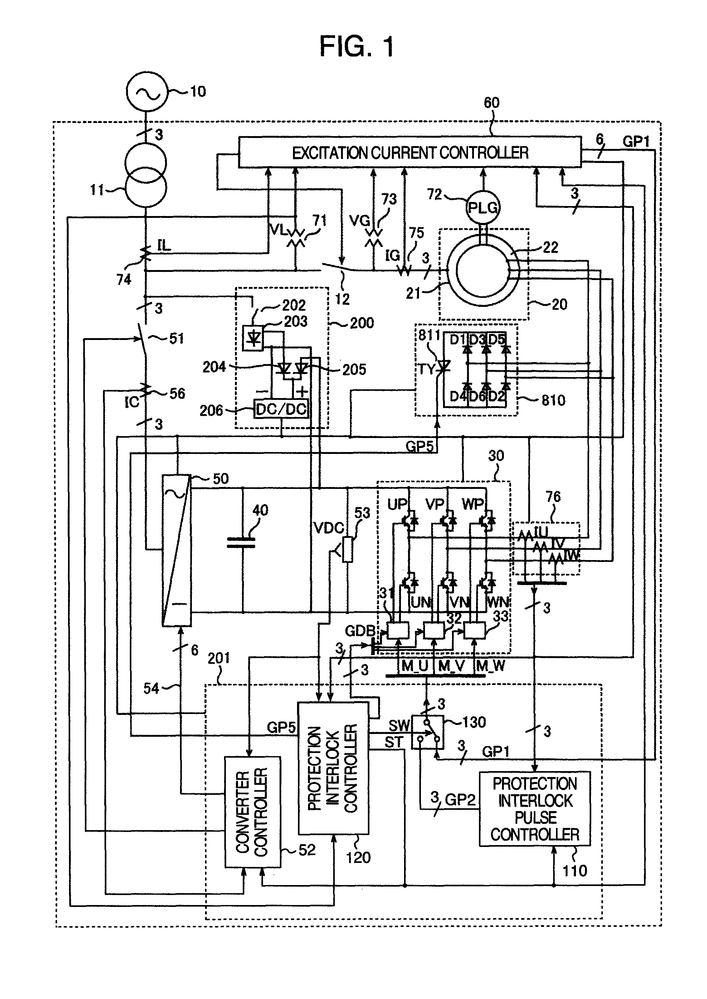 Doubly-fed generator and doubly-fed electric machine