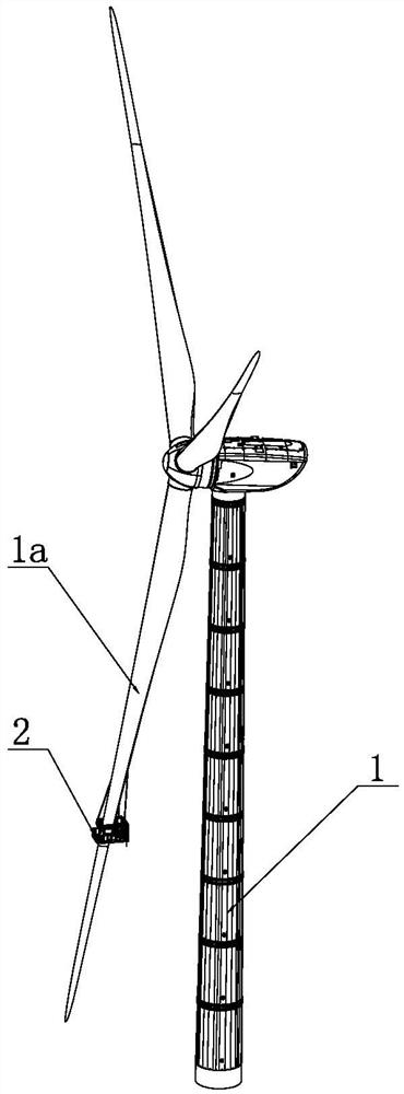 A wind blade maintenance platform