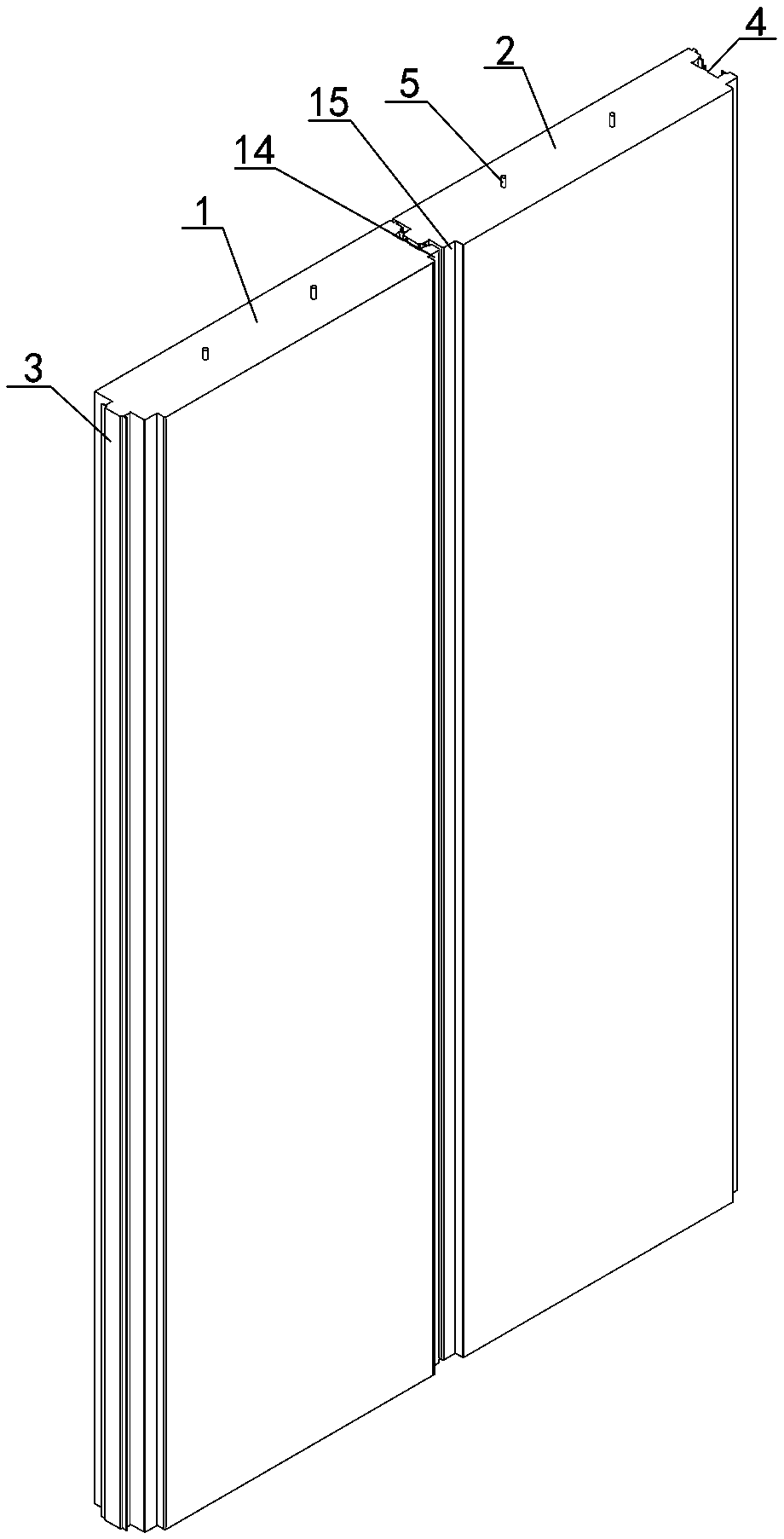 A prefabricated ground connection wall with angle steel joint limit and its construction method