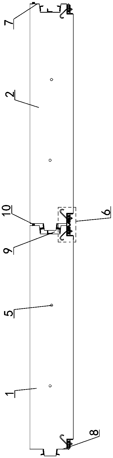 A prefabricated ground connection wall with angle steel joint limit and its construction method