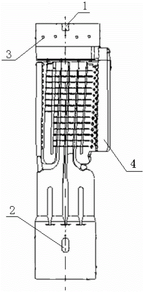 A positioning method for the ceramic core of a turbine blade with an integrally cast cover plate structure