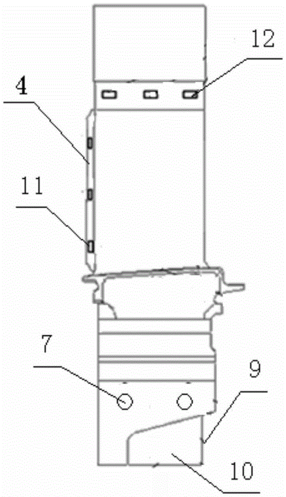 A positioning method for the ceramic core of a turbine blade with an integrally cast cover plate structure