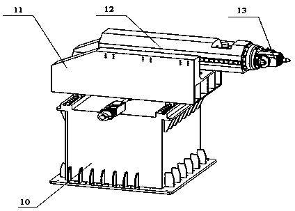 An integral circular seam friction stir welding device and welding method for a large storage tank