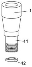 Jarring device for oil drilling