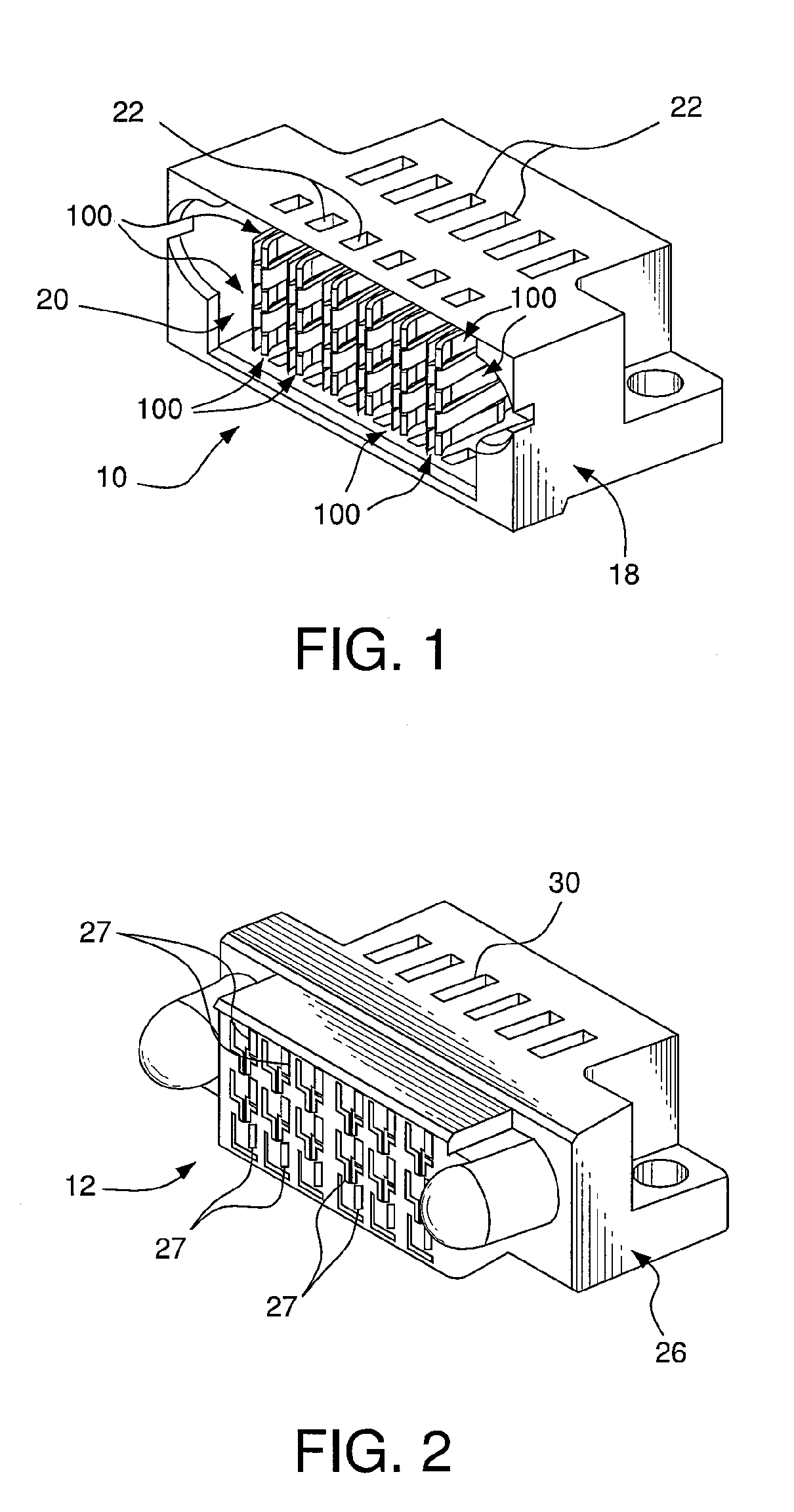 Connectors and contacts for transmitting electrical power
