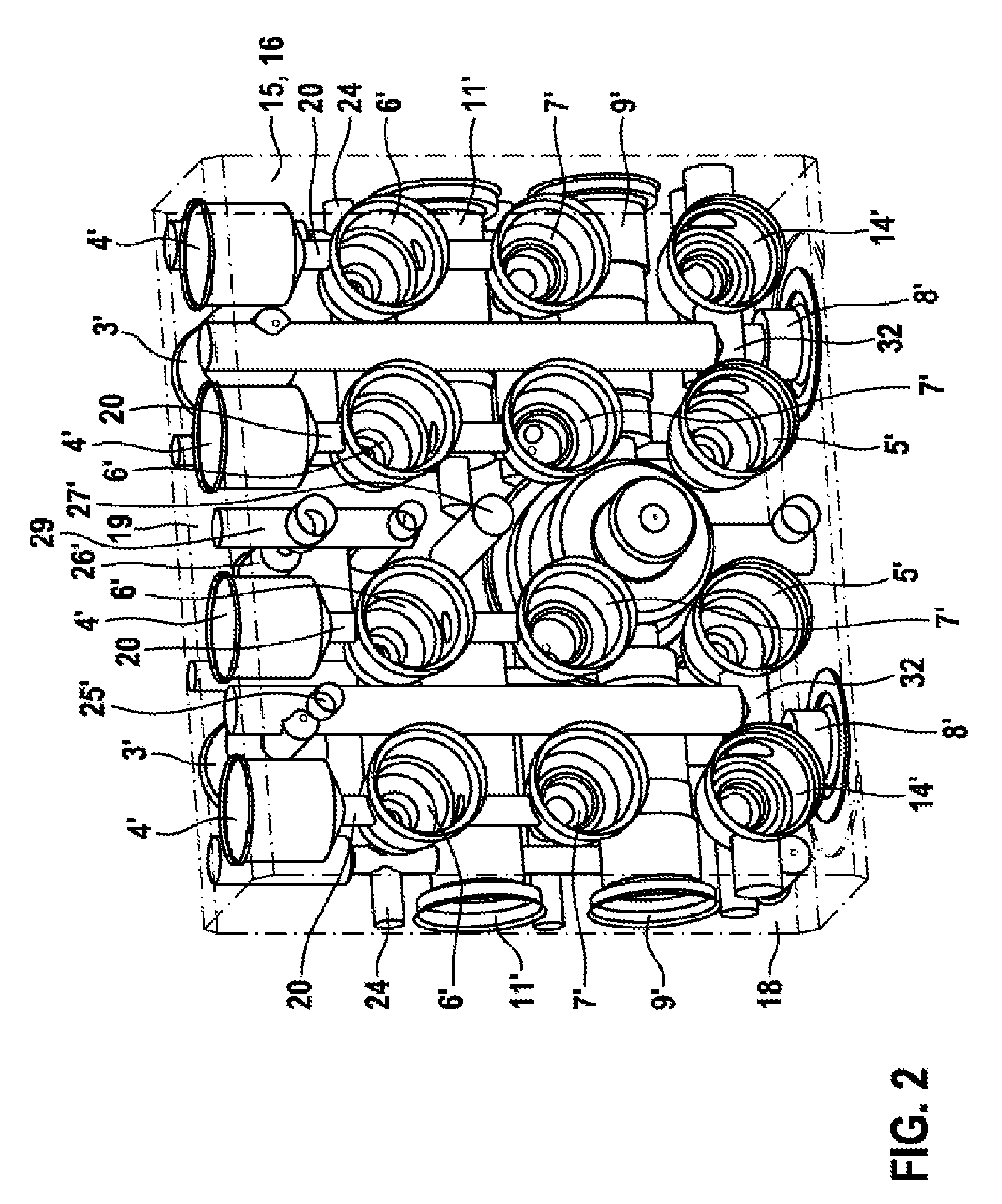 Hydraulic block for a hydraulic assembly of a slip-regulated, hydraulic vehicle brake system, and a hydraulic vehicle brake system