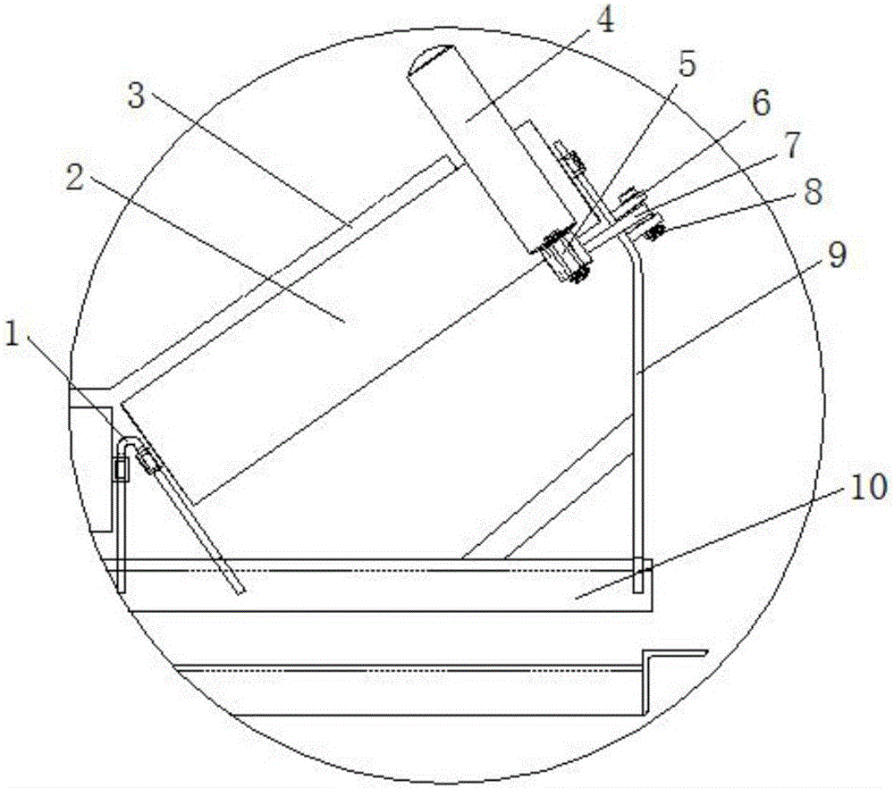 Supporting roller set mechanism with line deflection preventing function