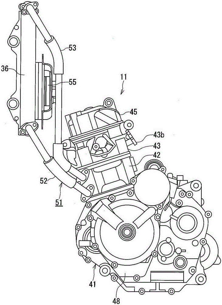 Lubricating oil passageway structure of internal combustion engine