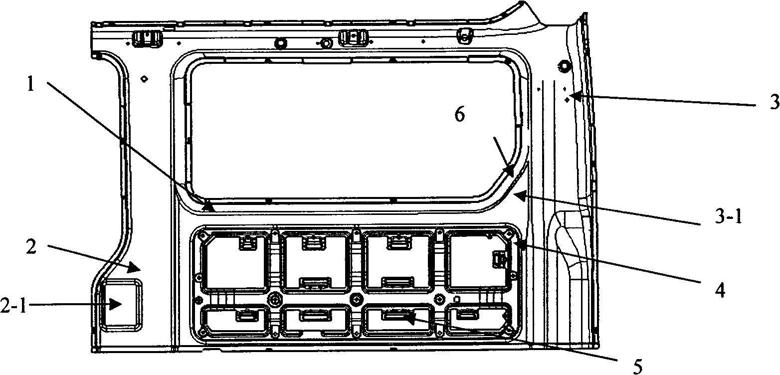 Vehicle side-wall inner-plate