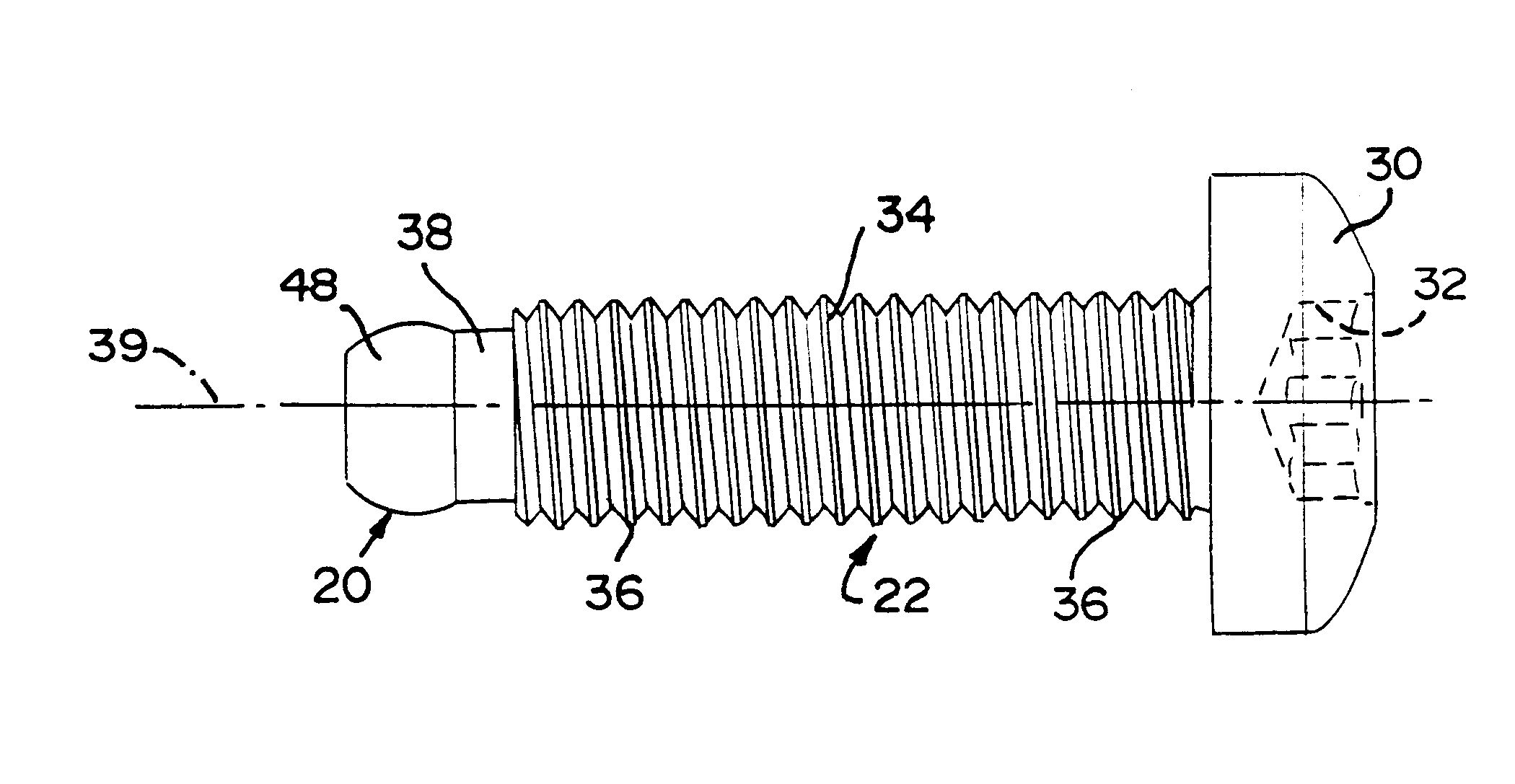 Fastener with anti-cross-threading point and method of assembly