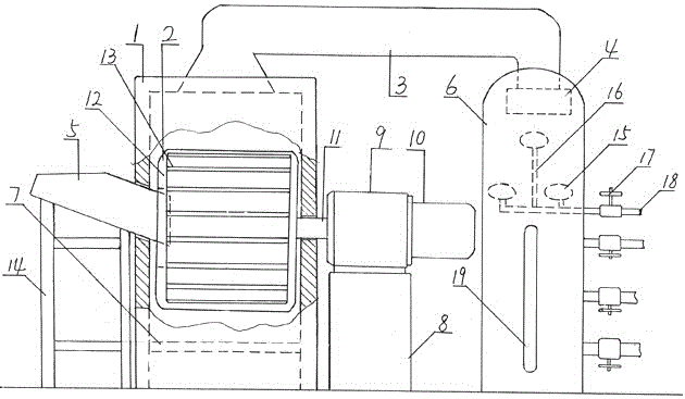 Direct-fired waste plastic refining plant