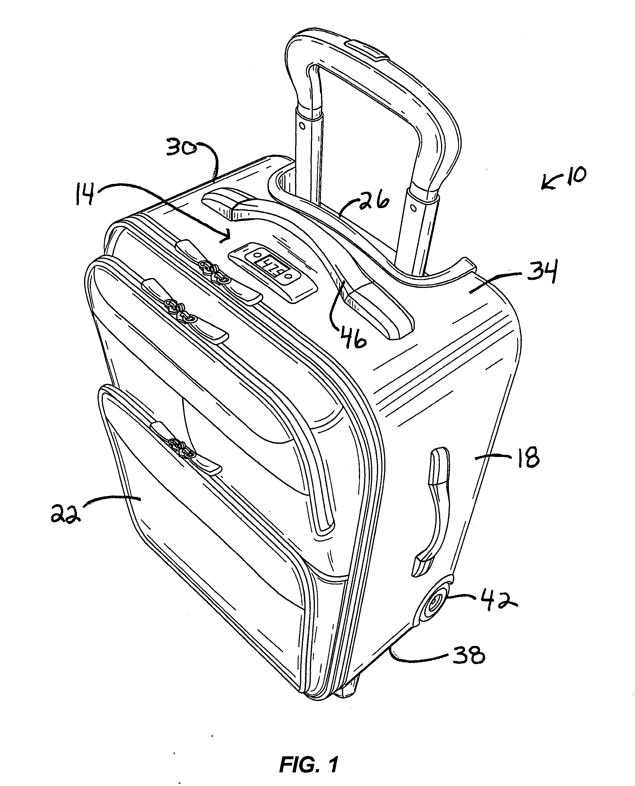 Luggage with built-in weight measurement device and method of use