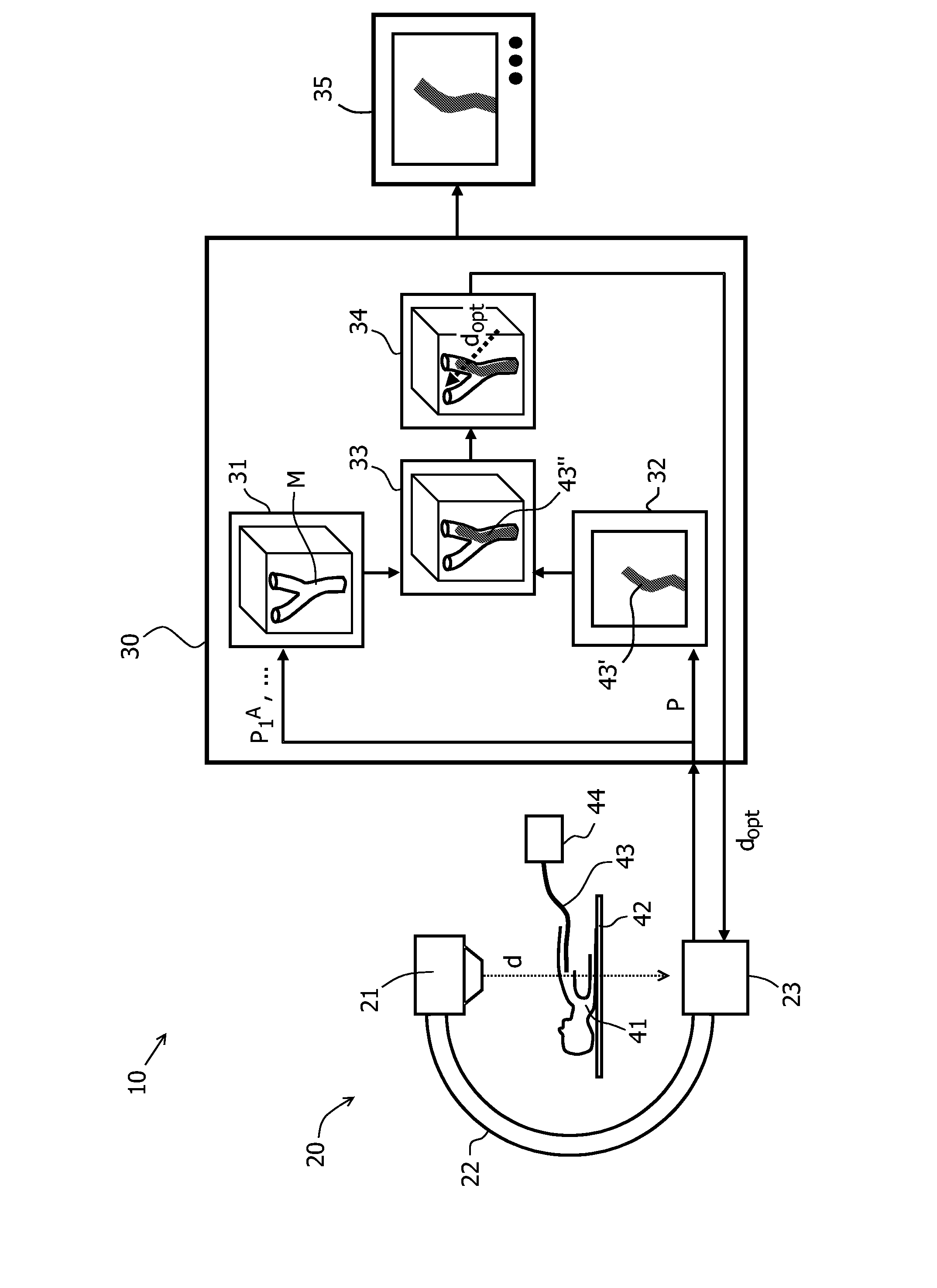 Method And Apparatus For The Observation Of A Catheter A Vessel System