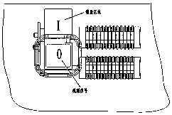 Capacity-expandable grounding switch switch-on or switch-off signal conversion and indication device