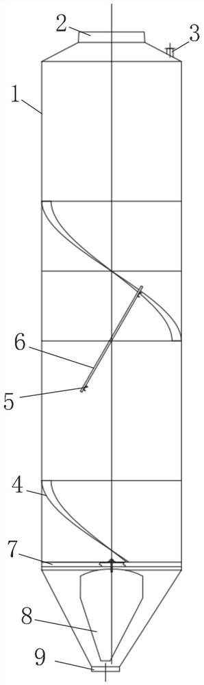 Anti-arching stock bin