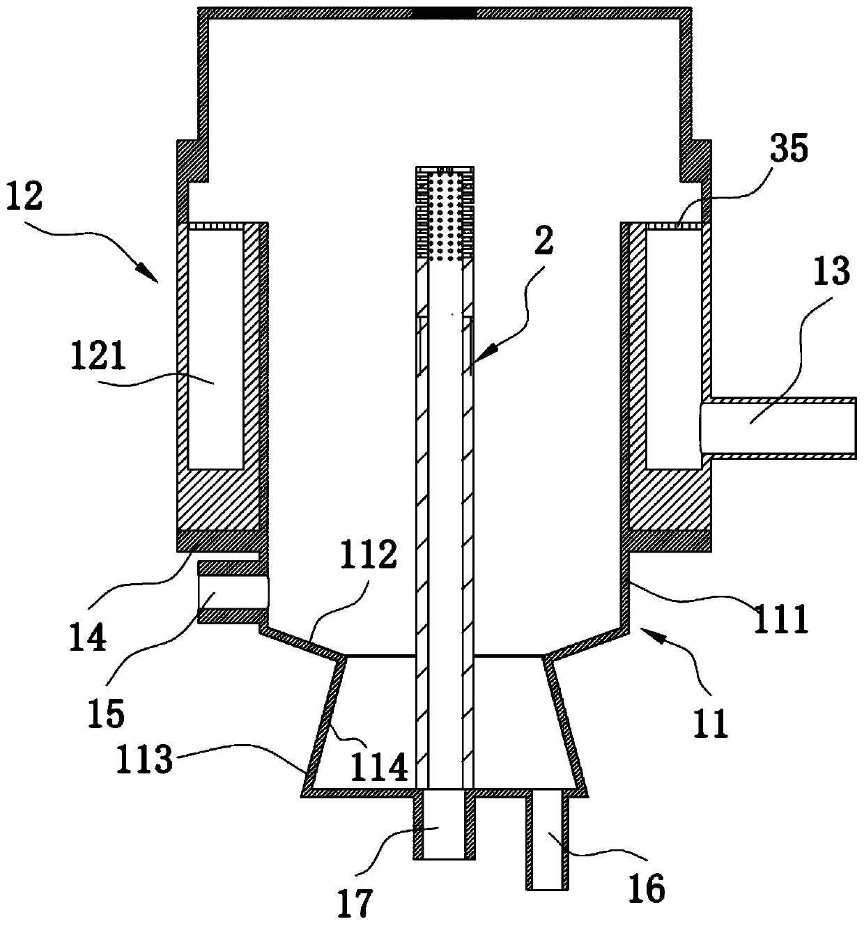 Wafer linear cutting slurry filtering device and cleaning control system thereof