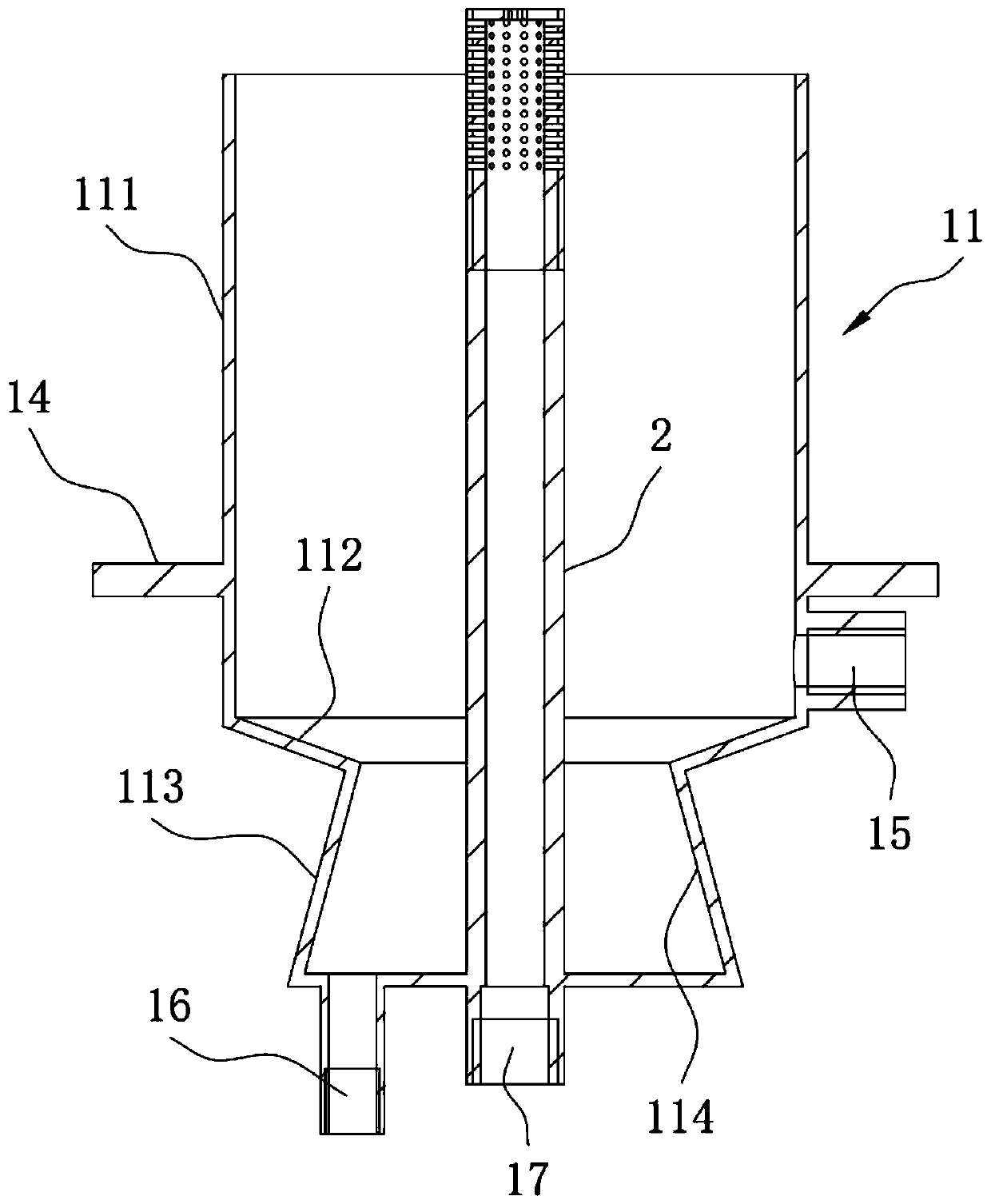 Wafer linear cutting slurry filtering device and cleaning control system thereof