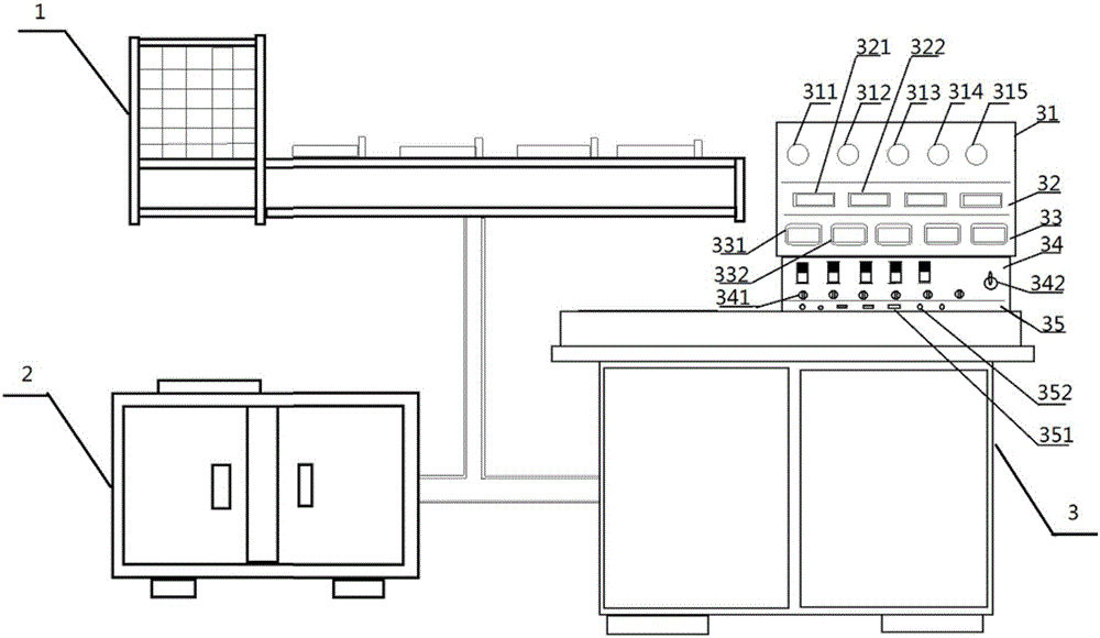 Locomotive electro-pneumatic valve detection test bench