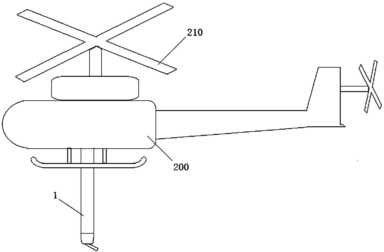 Snow removal device and system for high-voltage transmission lines