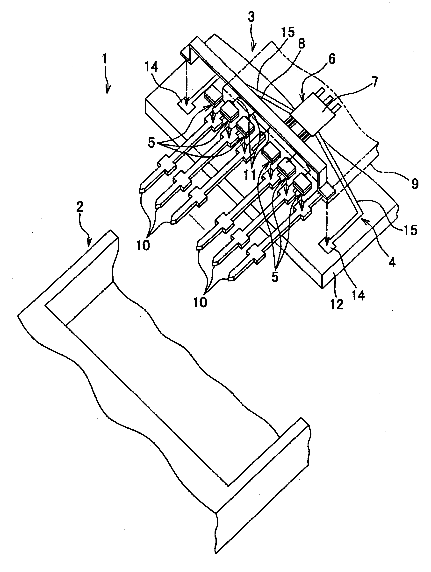 Unit with built-in control circuit