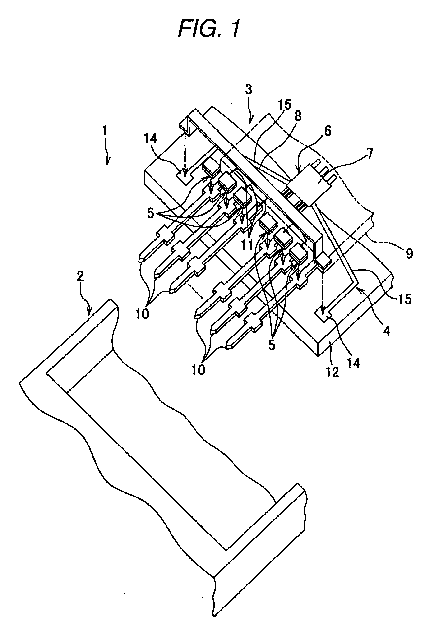 Unit with built-in control circuit