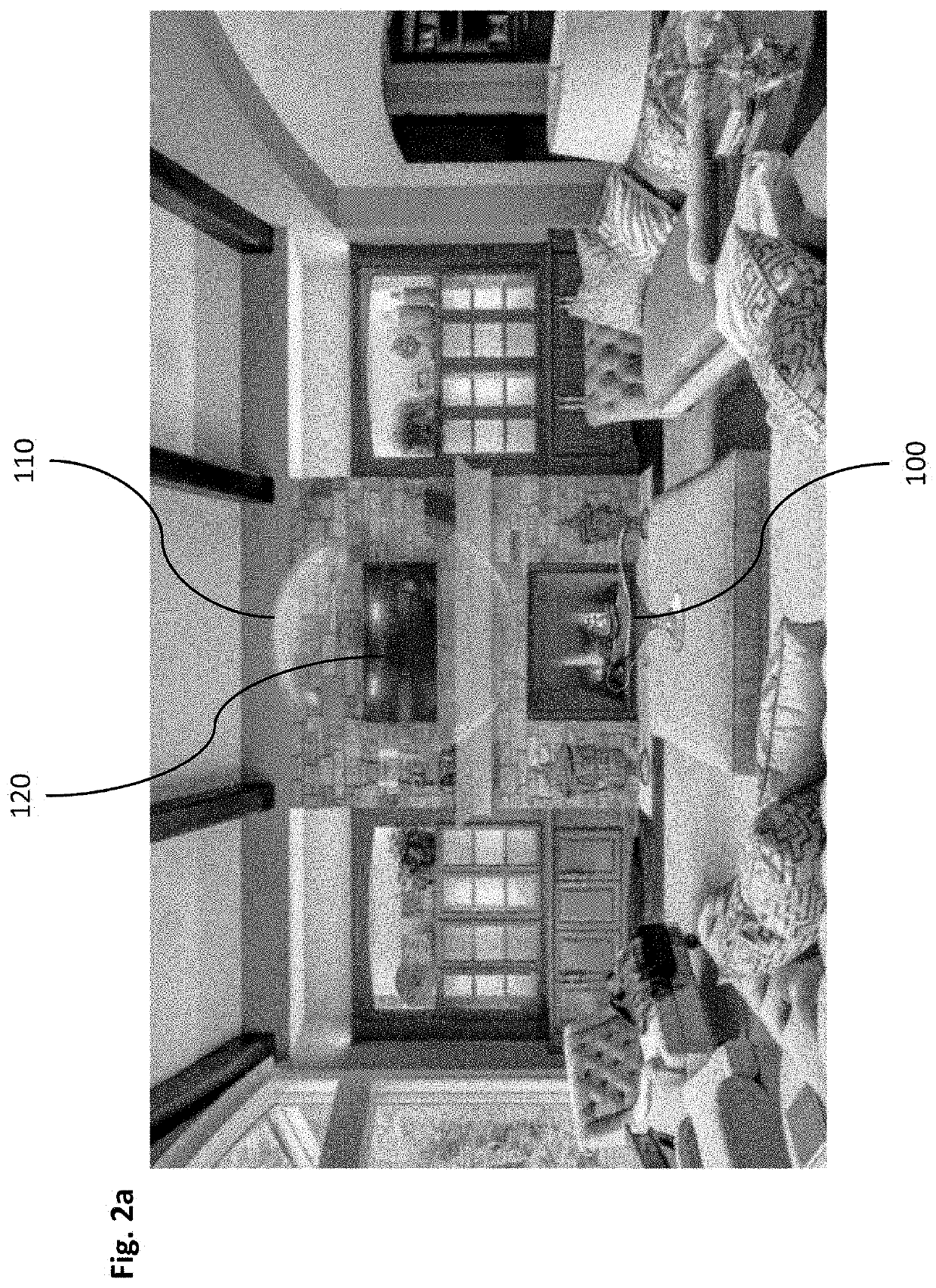 Method and system for controlling transparency of a displaying device