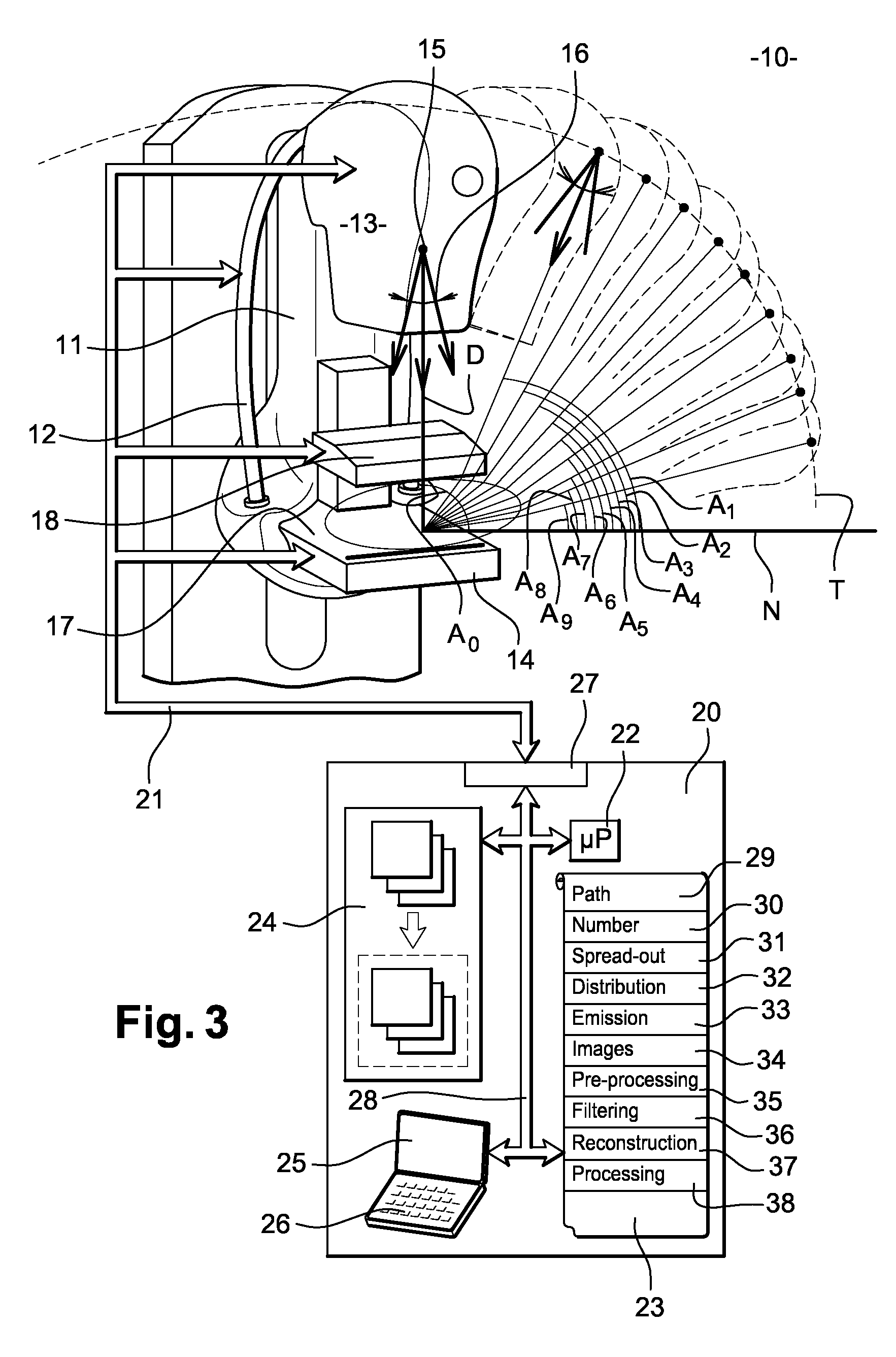 Method for obtaining a tomosynthesis image
