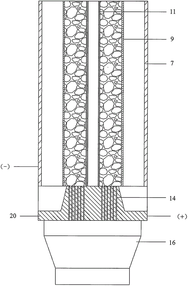 Rotational flow electrolyzing device for separating and recycling metal composite waste material