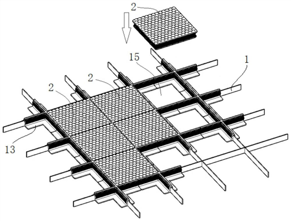 Paving and mounting structure for ultralow-adhesion-coefficient pavement glass bricks in test bed