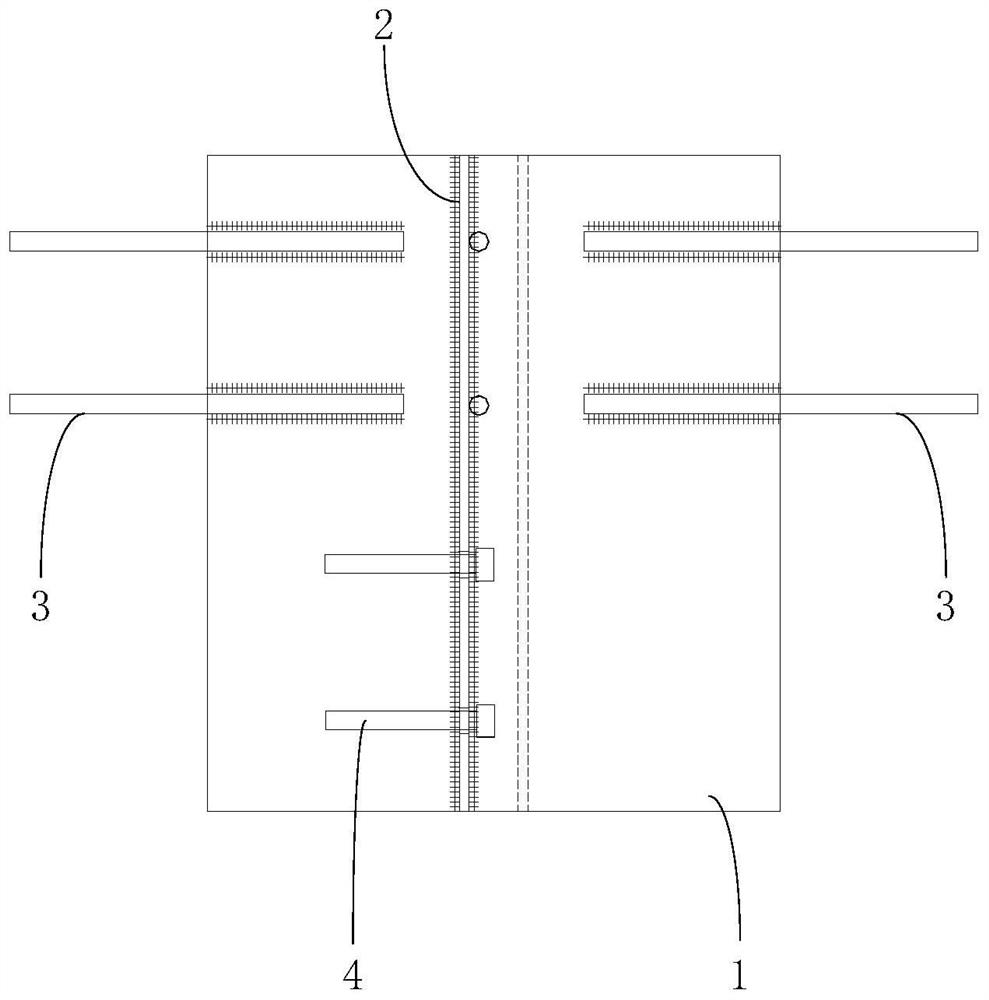 Connecting component for staggered installation of glass bricks and aerated concrete blocks and construction method thereof