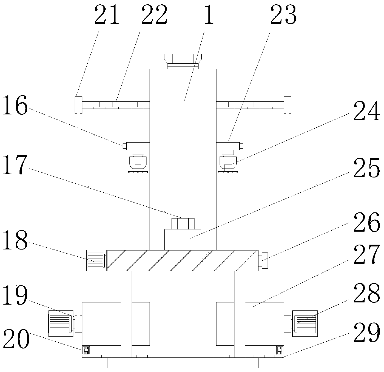 Shot blasting type surface treatment equipment