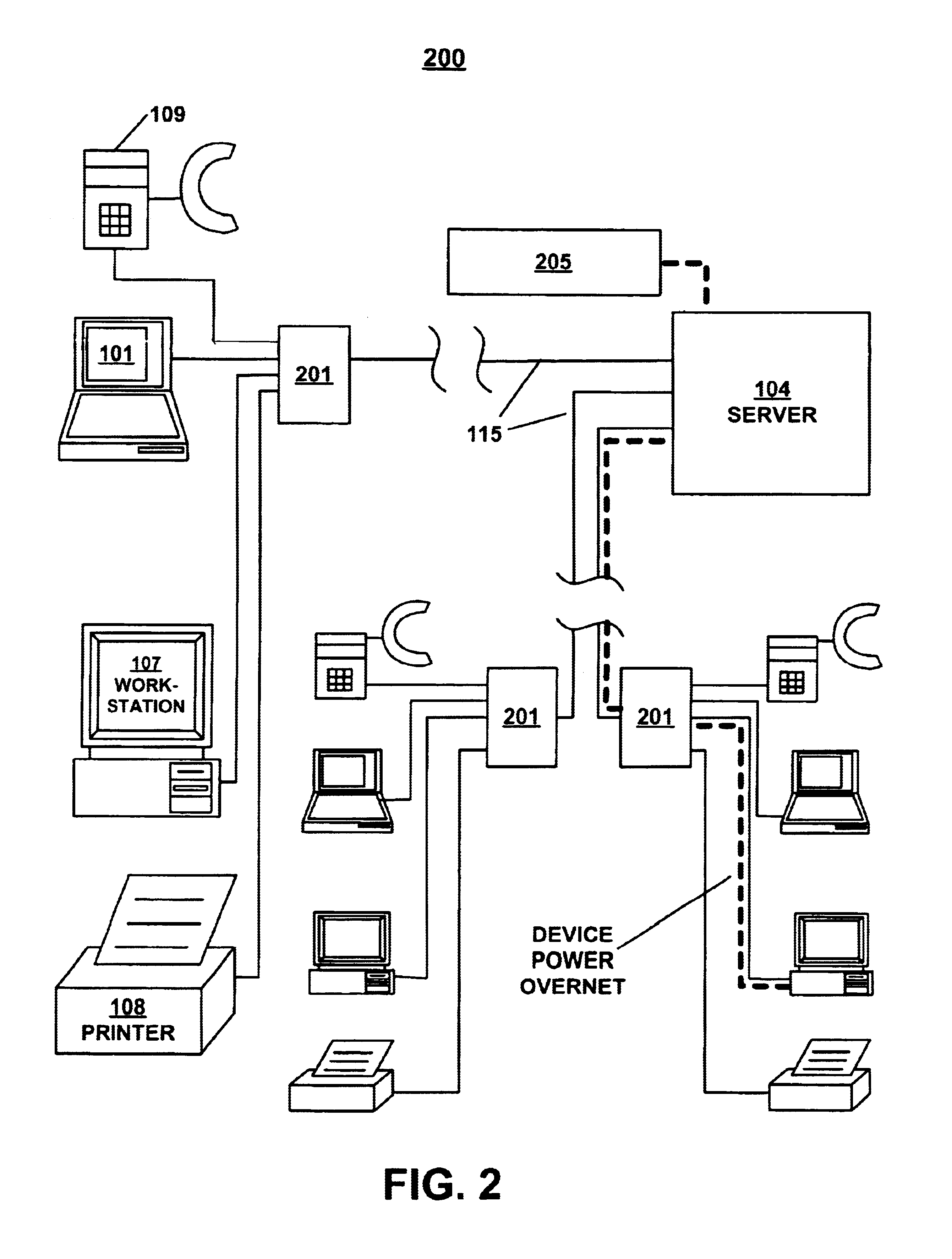 Method and system for installing different communications jacks into an intelligent data concentrator
