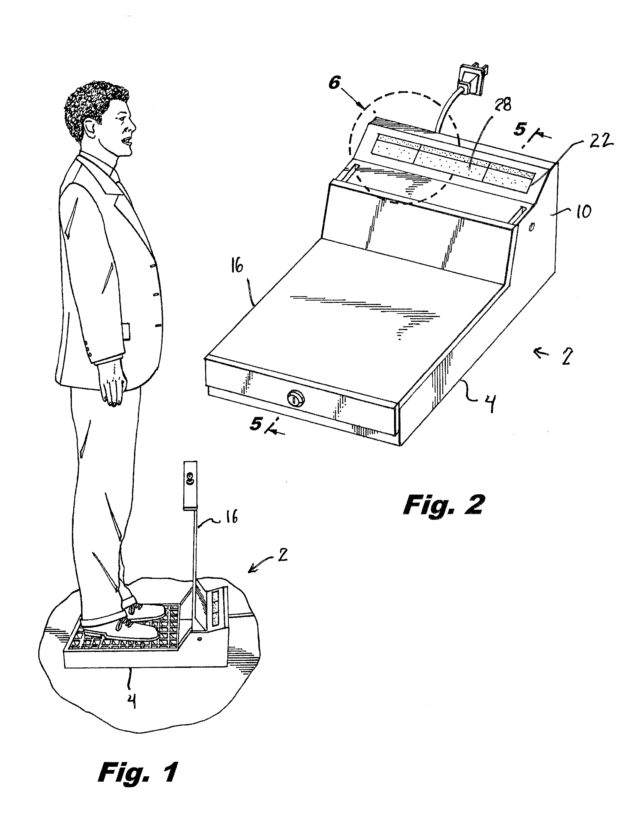 Apparatus for destroying pathogens associated with footwear