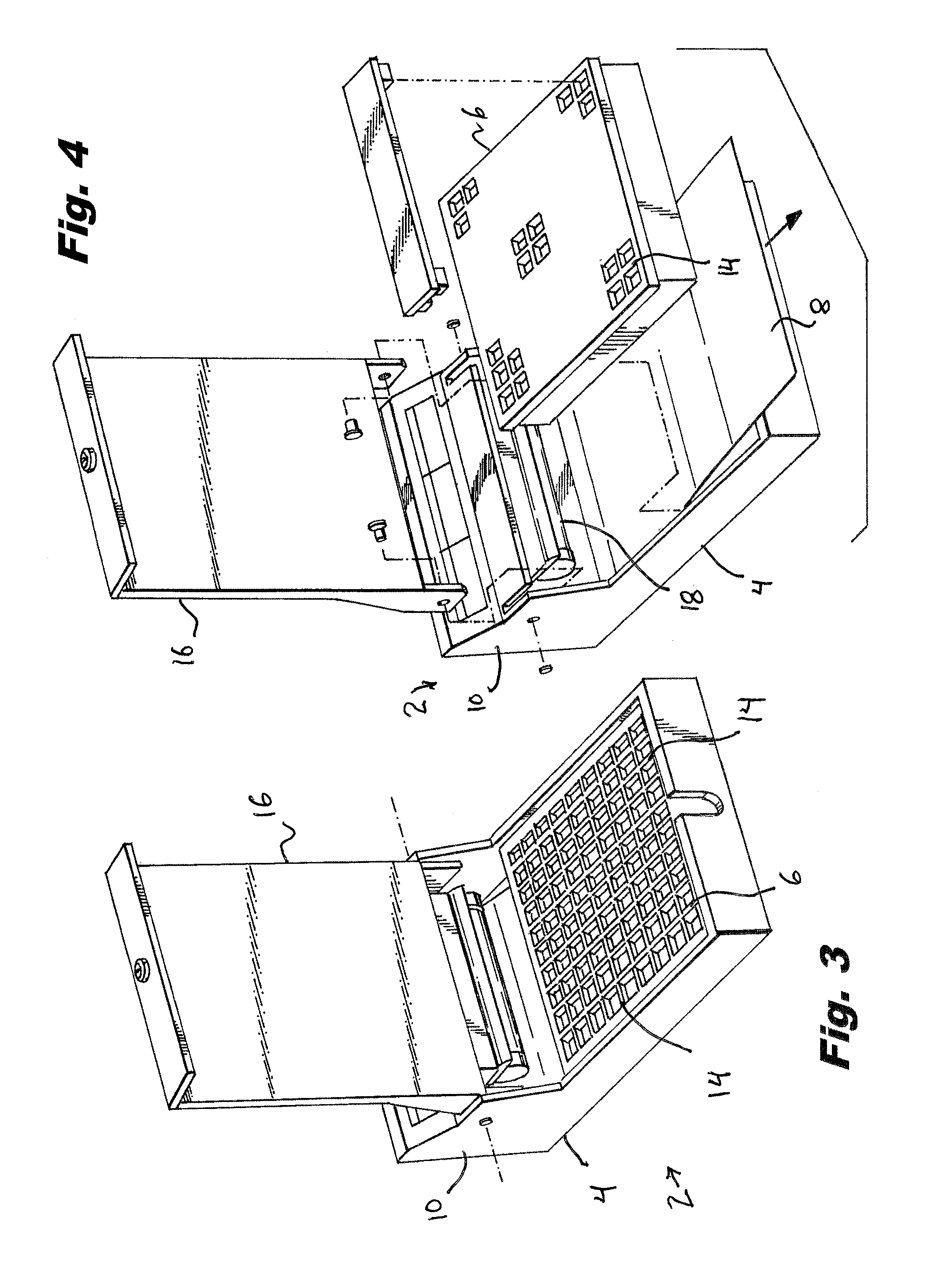 Apparatus for destroying pathogens associated with footwear