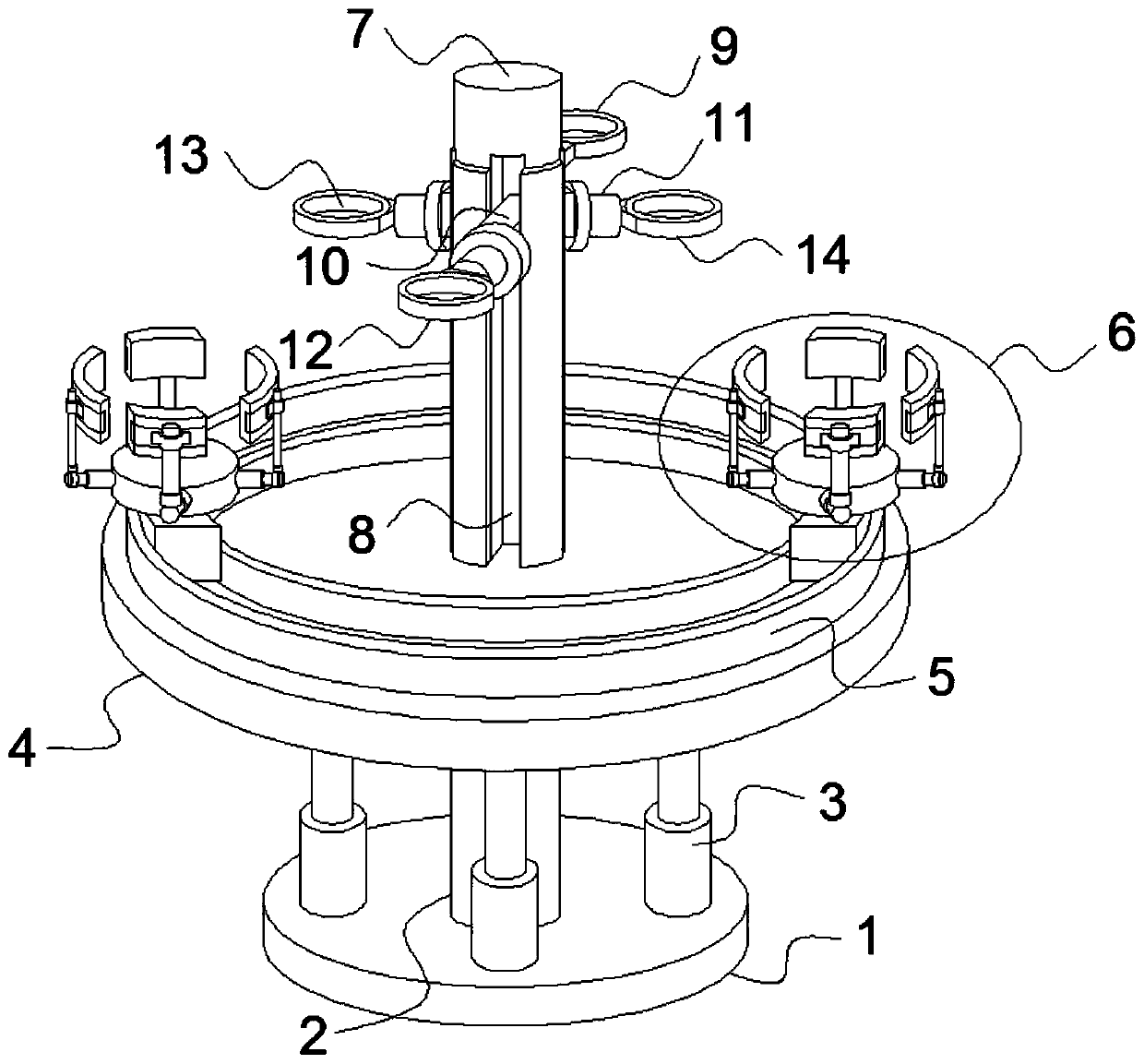 Intelligent assembly equipment for front cover of new energy motor