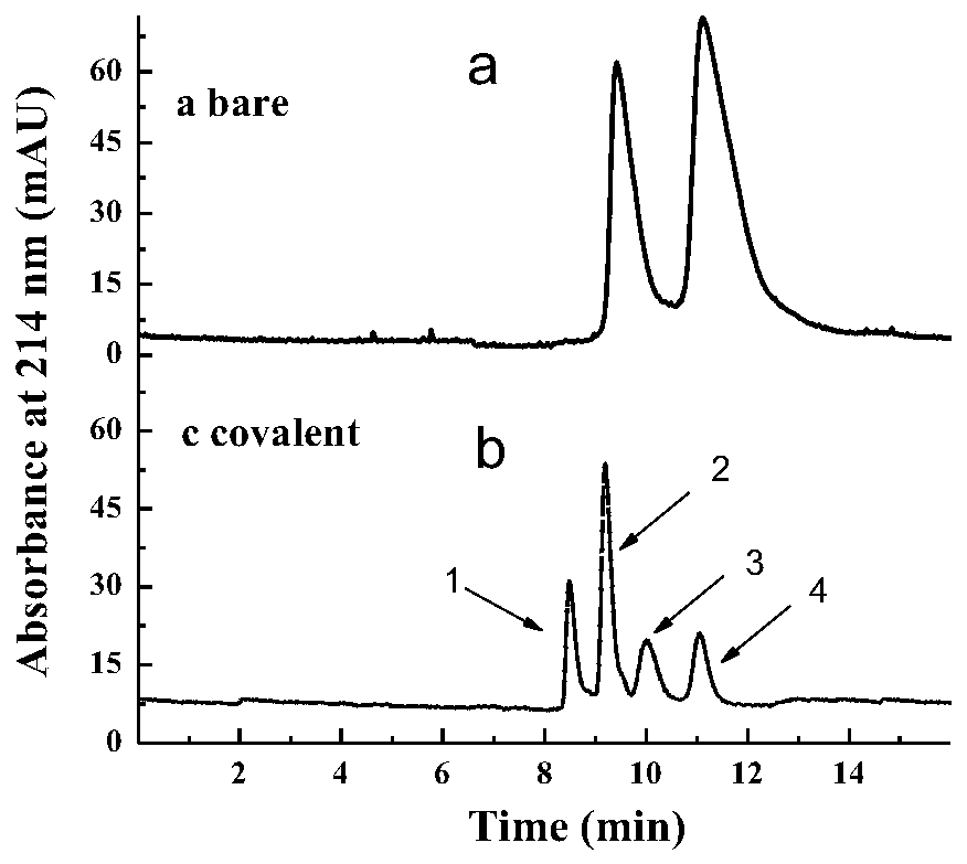 Anti-protein adsorption capillary column and preparation method thereof