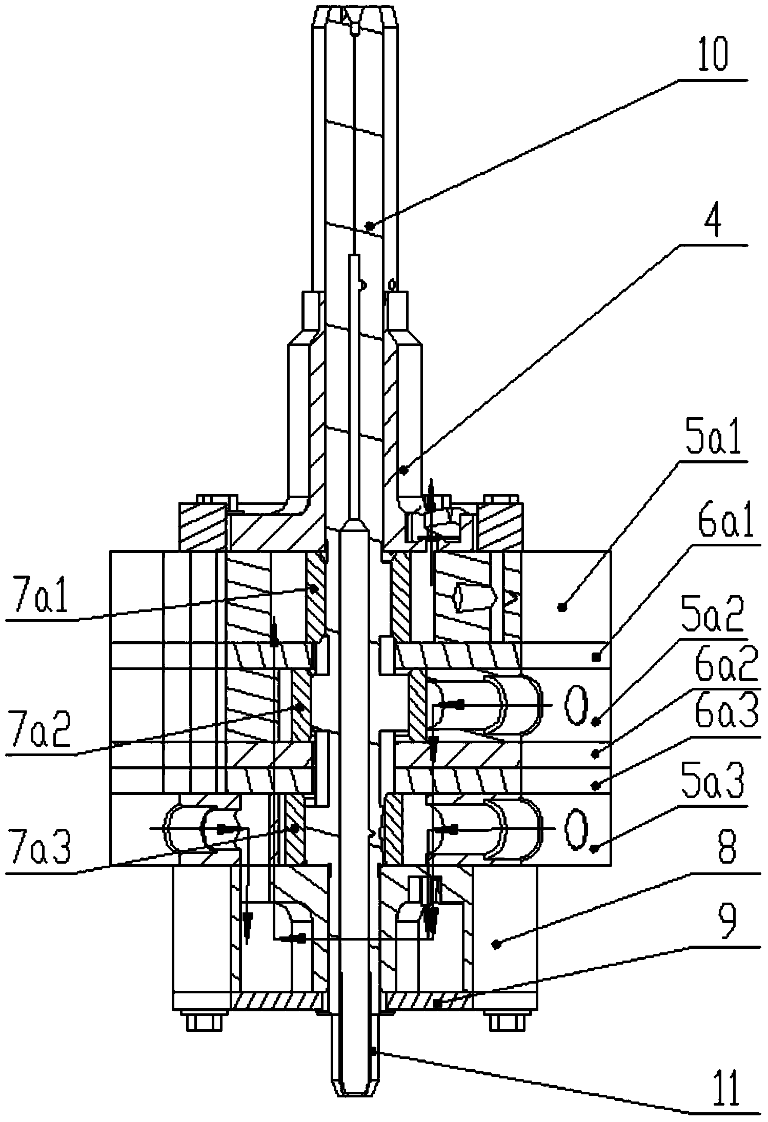 Rolling rotor type compressor and air conditioner containing the same