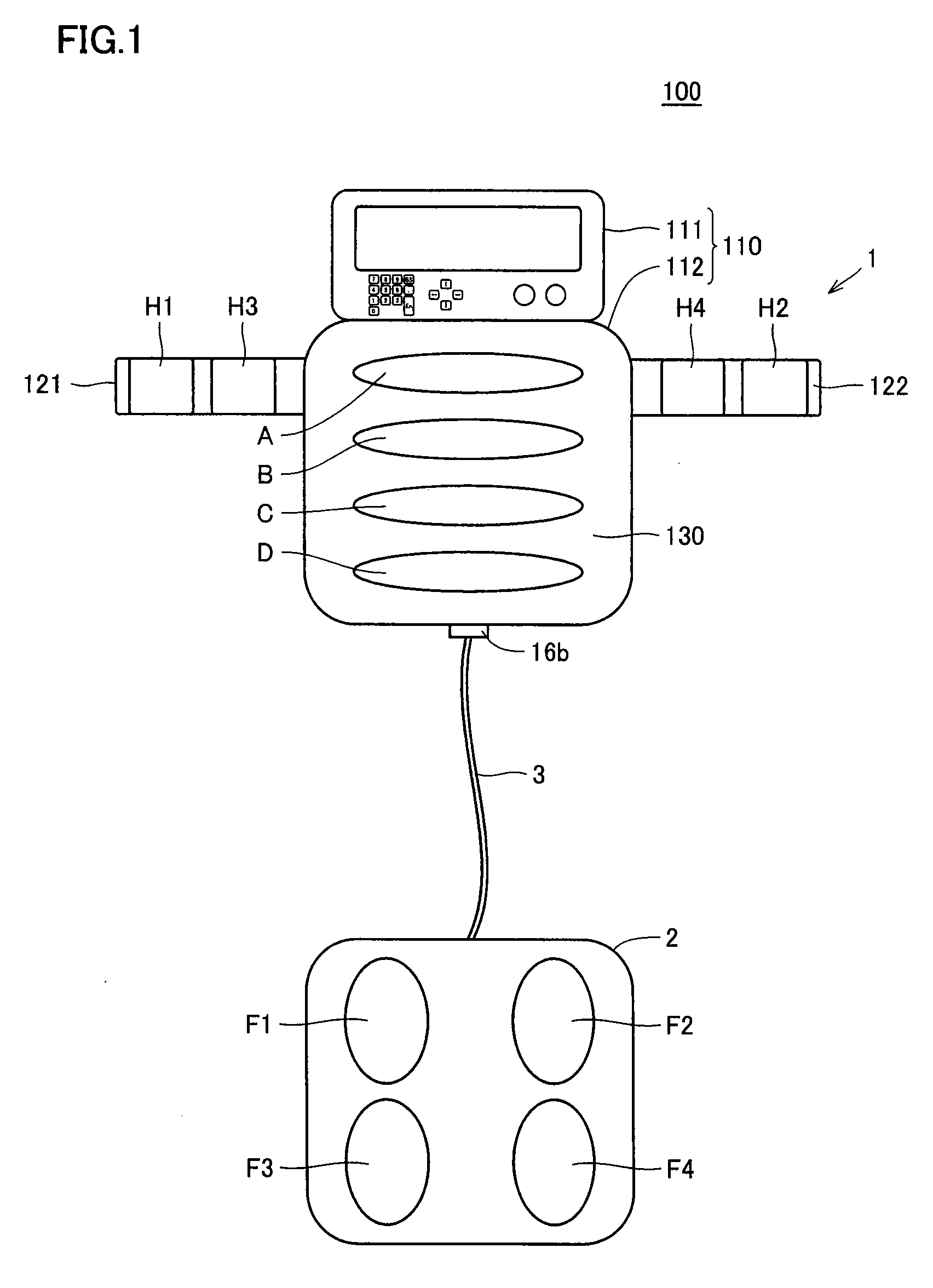 Body fat measuring apparatus capable of easily and accurately measuring visceral fat amount