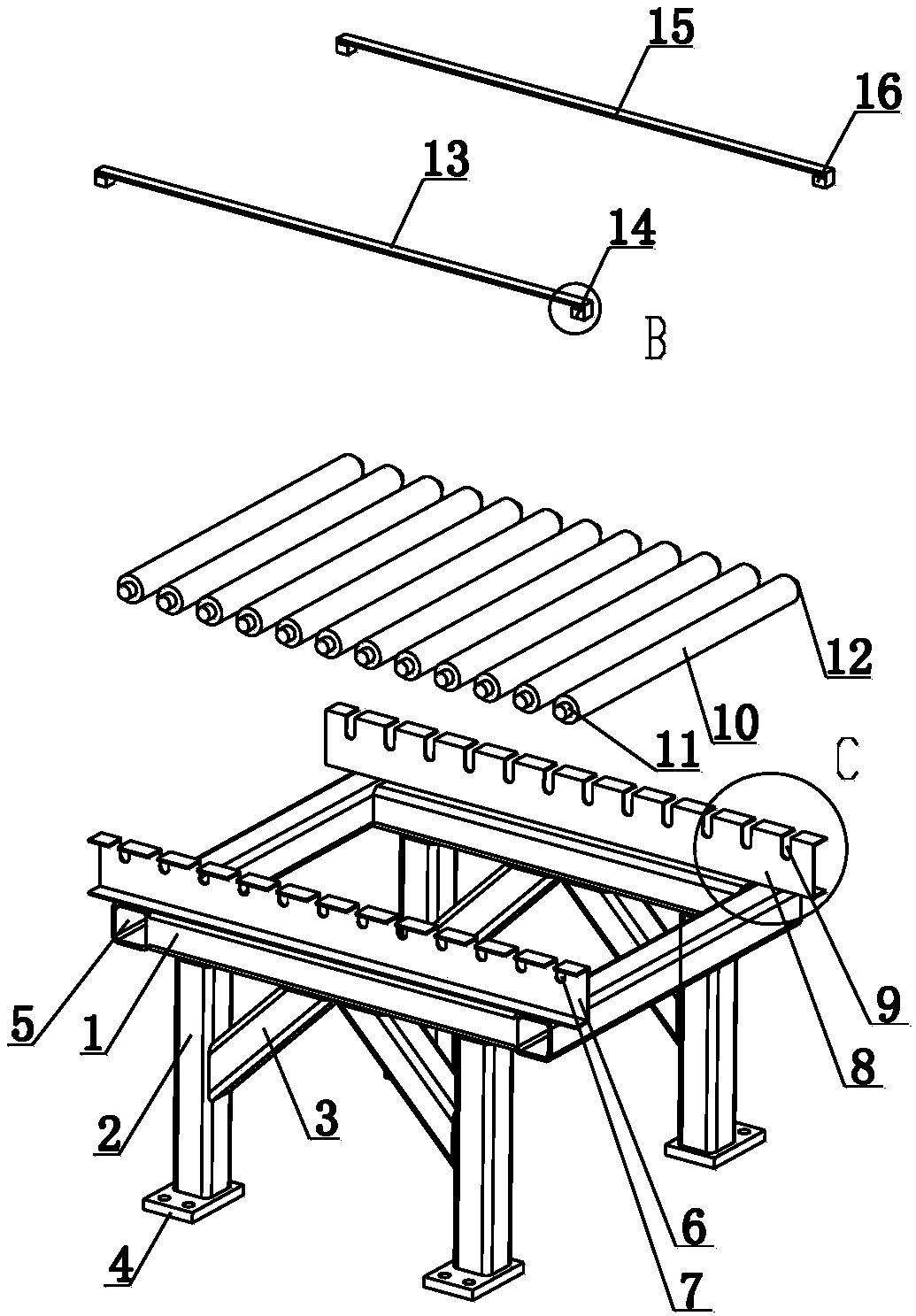 Winding device for laver culture net