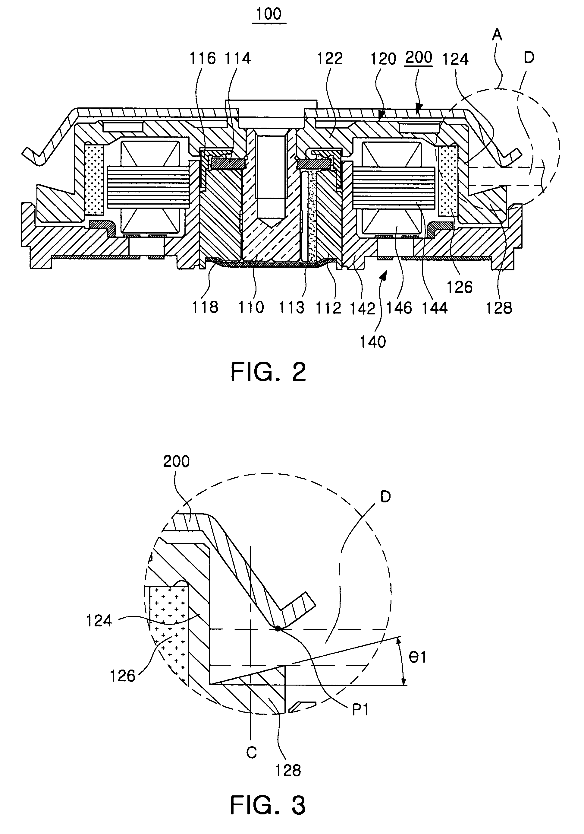 Apparatus for clamping disk and motor assembly having the same
